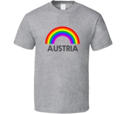 Austria Rainbow City Country State Pride Celebration T Shirt
