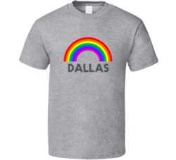 Dallas Rainbow City Country State Pride Celebration T Shirt