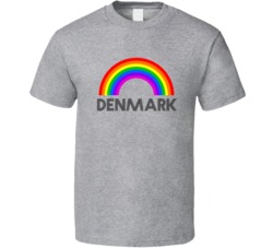 Denmark Rainbow City Country State Pride Celebration T Shirt