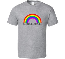 Guinea-bissau Rainbow City Country State Pride Celebration T Shirt