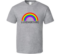 Luxembourg Rainbow City Country State Pride Celebration T Shirt