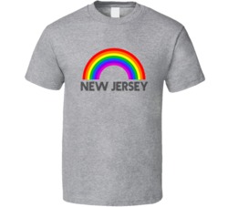 New Jersey Rainbow City Country State Pride Celebration T Shirt