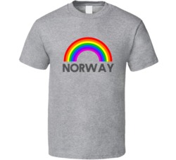 Norway Rainbow City Country State Pride Celebration T Shirt