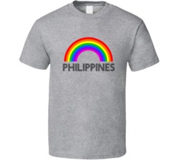 Philippines Rainbow City Country State Pride Celebration T Shirt
