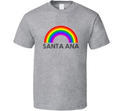 Santa Ana Rainbow City Country State Pride Celebration T Shirt