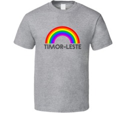 Timor-leste Rainbow City Country State Pride Celebration T Shirt