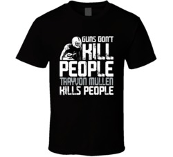 Guns Dont Kill Trayvon Mullen Kills People Las Vegas Football T Shirt
