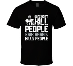 Guns Dont Kill Erik Harris Kills People Las Vegas Football T Shirt