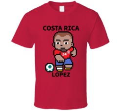 Douglas Lopez Costa Rica World Cup 2022 Tecmo Player T Shirt