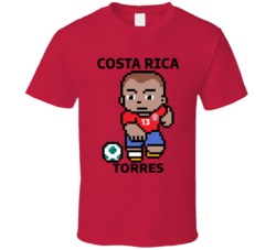 Gerson Torres Costa Rica World Cup 2022 Tecmo Player T Shirt