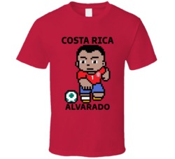 Esteban Alvarado Costa Rica World Cup 2022 Tecmo Player T Shirt