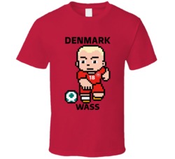 Daniel Wass Denmark World Cup 2022 Tecmo Player T Shirt