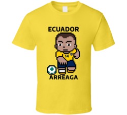 Xavier Arreaga Ecuador World Cup 2022 Tecmo Player T Shirt
