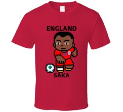 Bukayo Saka England World Cup 2022 Tecmo Player T Shirt