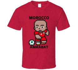 Sofyan Amrabat Morocco World Cup 2022 Tecmo Player T Shirt