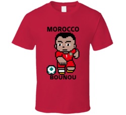 Yassine Bounou Morocco World Cup 2022 Tecmo Player T Shirt