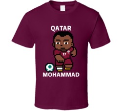 Ismaeel Mohammad Qatar World Cup 2022 Tecmo Player T Shirt