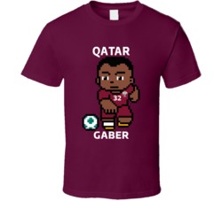 Jassem Gaber Qatar World Cup 2022 Tecmo Player T Shirt