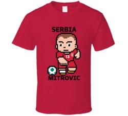 Stefan Mitrovic Serbia World Cup 2022 Tecmo Player T Shirt