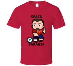 Pablo Sarabia Spain World Cup 2022 Tecmo Player T Shirt