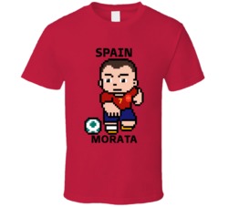 Alvaro Morata Spain World Cup 2022 Tecmo Player T Shirt