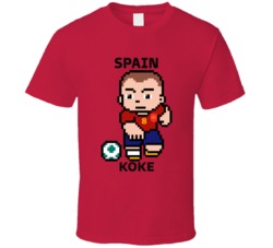 Koke Spain World Cup 2022 Tecmo Player T Shirt