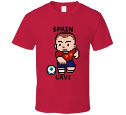 Gavi Spain World Cup 2022 Tecmo Player T Shirt