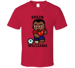 Nico Williams Spain World Cup 2022 Tecmo Player T Shirt