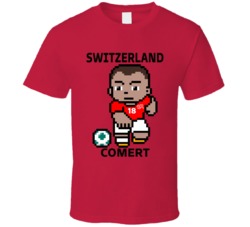 Eray Comert Switzerland World Cup 2022 Tecmo Player T Shirt