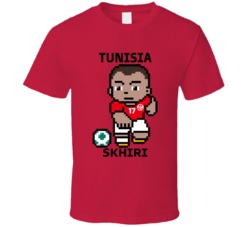 Ellyes Skhiri Tunisia World Cup 2022 Tecmo Player T Shirt