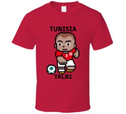 Montassar Talbi Tunisia World Cup 2022 Tecmo Player T Shirt