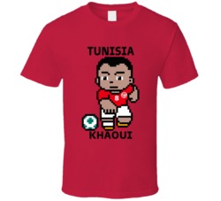 Saif-eddine Khaoui Tunisia World Cup 2022 Tecmo Player T Shirt