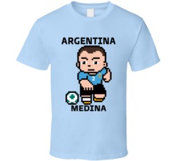 Facundo Medina Argentina World Cup 2022 Tecmo Player T Shirt