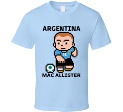 Alexis Mac Allister Argentina World Cup 2022 Tecmo Player T Shirt