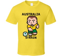 Ryan Strain Australia World Cup 2022 Tecmo Player T Shirt