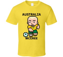 Riley Mcgree Australia World Cup 2022 Tecmo Player T Shirt