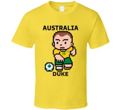 Mitchell Duke Australia World Cup 2022 Tecmo Player T Shirt