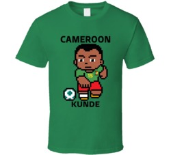 Pierre Kunde Cameroon World Cup 2022 Tecmo Player T Shirt