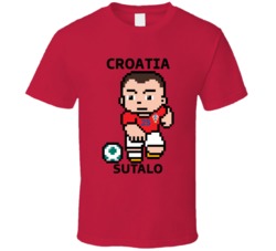 Josip Sutalo Croatia World Cup 2022 Tecmo Player T Shirt