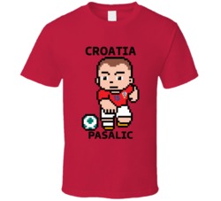 Mario Pasalic Croatia World Cup 2022 Tecmo Player T Shirt
