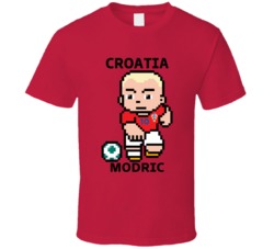 Luka Modric Croatia World Cup 2022 Tecmo Player T Shirt
