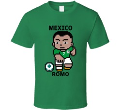 Luis Romo Mexico World Cup 2022 Tecmo Player T Shirt