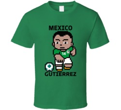Erick Gutierrez Mexico World Cup 2022 Tecmo Player T Shirt