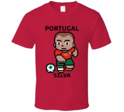 Bernardo Silva Portugal World Cup 2022 Tecmo Player T Shirt