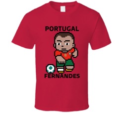 Bruno Fernandes Portugal World Cup 2022 Tecmo Player T Shirt