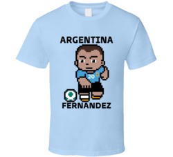 Enzo Fernandez Argentina World Cup 2022 Tecmo Player T Shirt