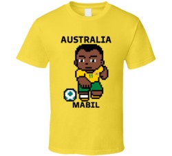 Awer Mabil Australia World Cup 2022 Tecmo Player T Shirt
