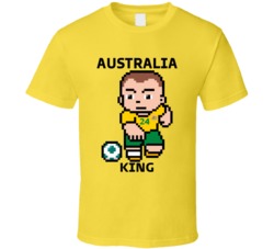 Joel King Australia World Cup 2022 Tecmo Player T Shirt