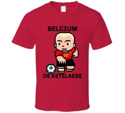 Charles De Ketelaere Belgium World Cup 2022 Tecmo Player T Shirt
