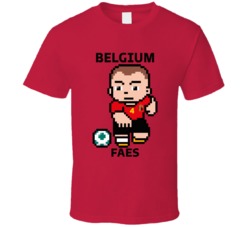 Wout Faes Belgium World Cup 2022 Tecmo Player T Shirt